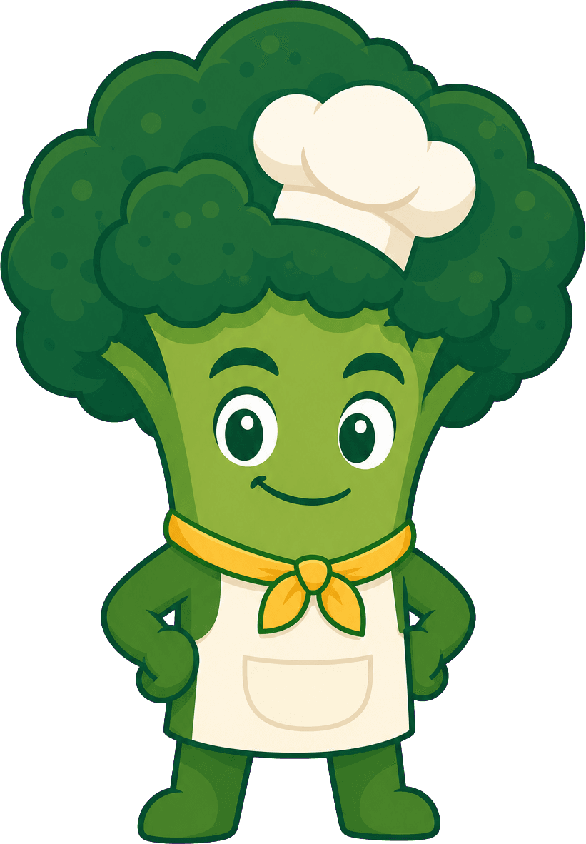 Brocco, the Broccolicious broccoli mascot